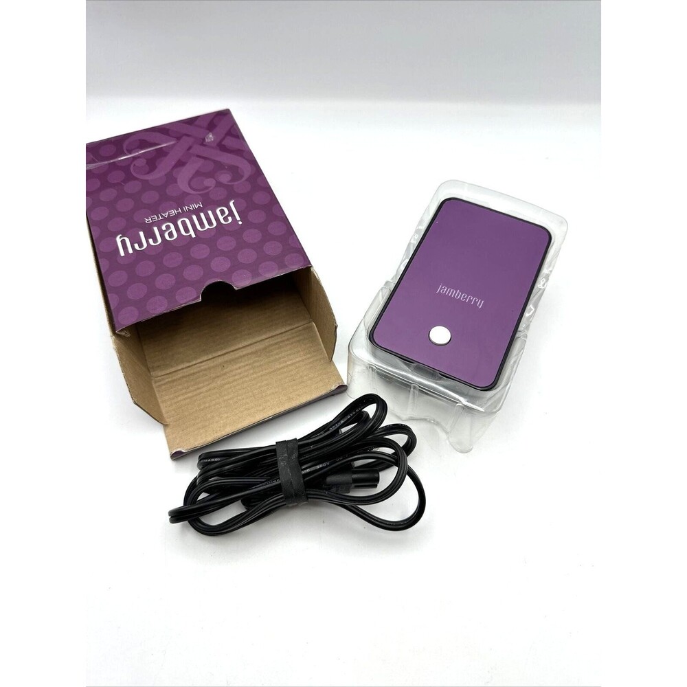 Original Jamberry Mini Heater for Nail Wraps Purple/Black- NEW IN BOX